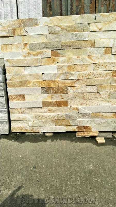 Light Yellow Cultured Stone Beige Ledgestone