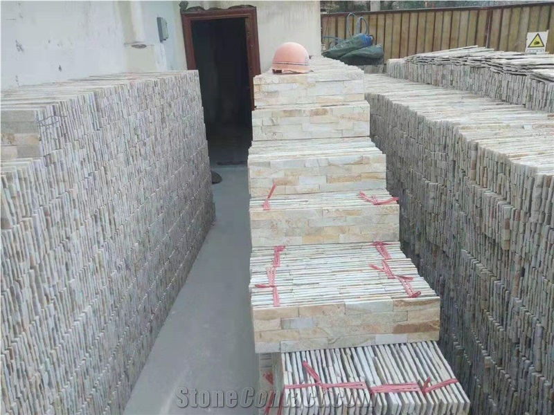 Light Yellow Cultured Stone Beige Ledgestone