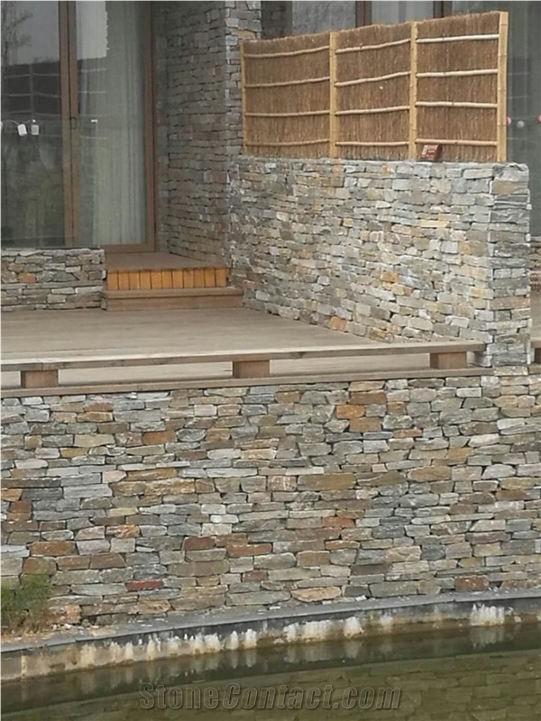 Multicolor Loose Stone Wall Stone Boulder Strip