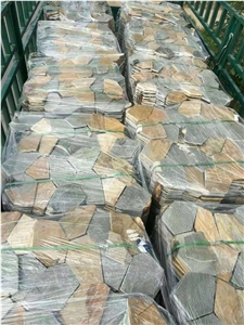 Natural Multicolor Slate Stone Flagstone Flooring