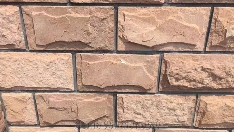 Pink Sandstone Mushrrom Light Red Stone