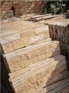 Sandstone Yellow Cultured Stone Mixcolor Stone