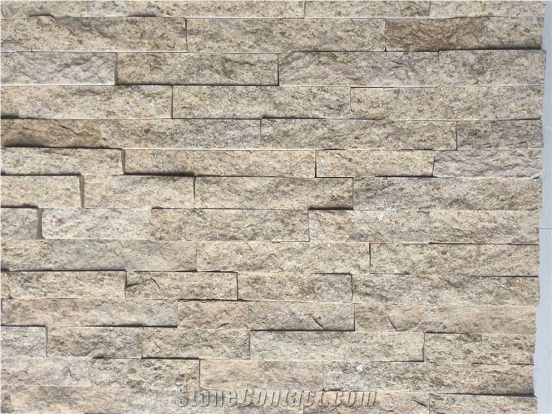 Seasame Yellow Stacked Countyard Building Stone