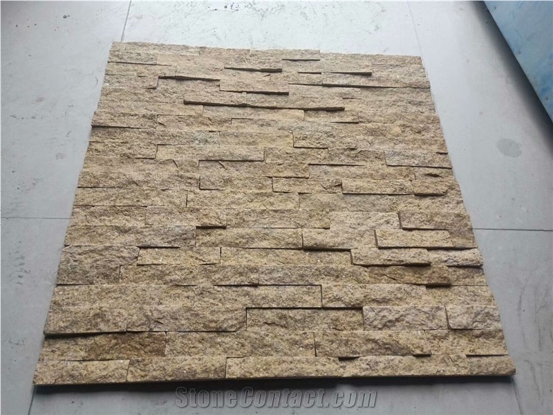 Seasame Yellow Stacked Countyard Building Stone