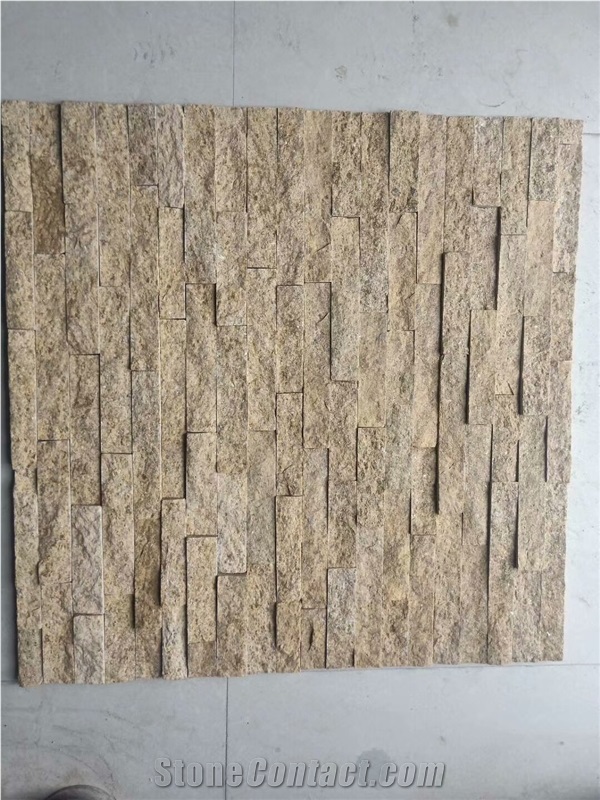 Seasame Yellow Stacked Countyard Building Stone