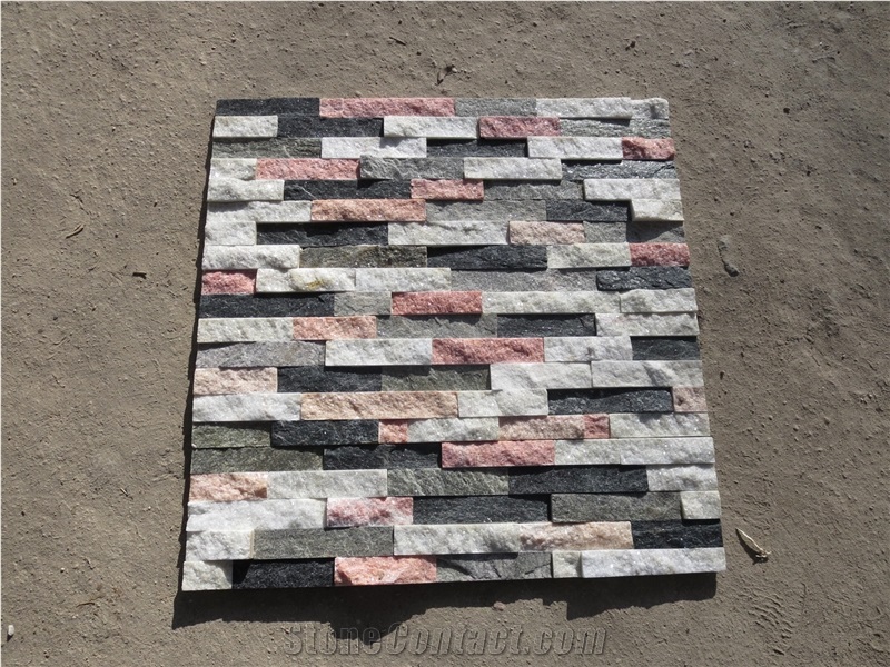 White Black Cultured Stone Multicolor Splicing