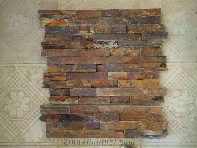 Yellow Grain Cultured Stone Rusty Rough Stone