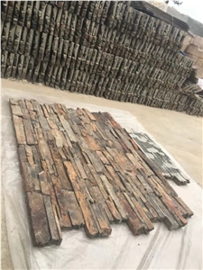 Yellow Grain Cultured Stone Rusty Rough Stone