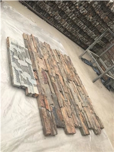 Yellow Grain Cultured Stone Rusty Rough Stone
