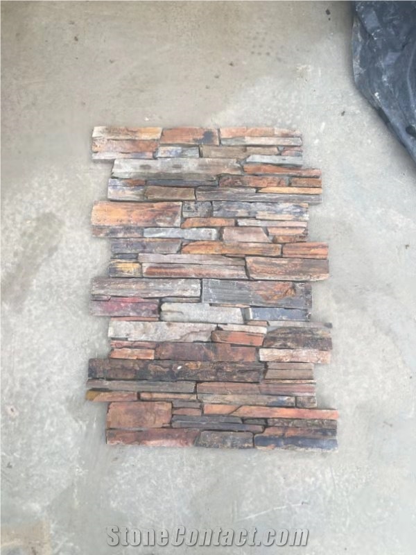 Yellow Grain Cultured Stone Rusty Rough Stone