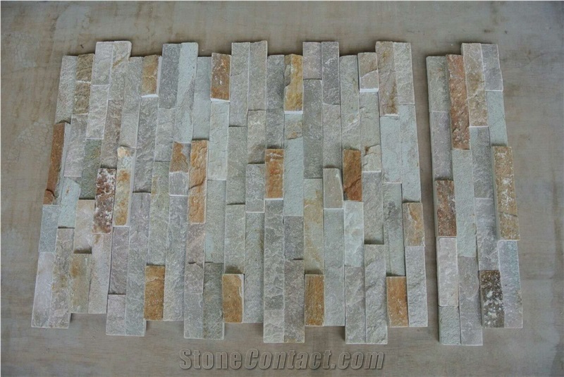 Z Quartzite Multicolor Interior Wall Stone Rusty