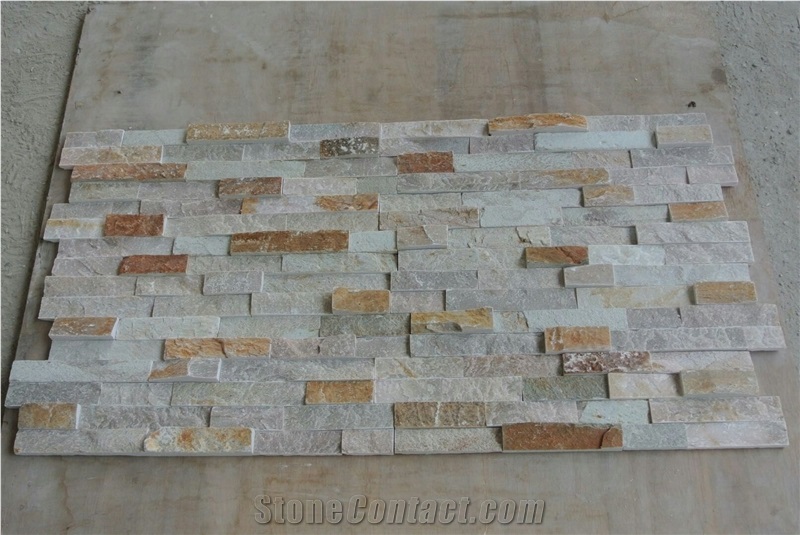 Z Quartzite Multicolor Interior Wall Stone Rusty