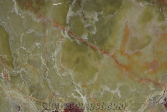 Ancient Jade Green Onyx Slabs Jumbo Pattern