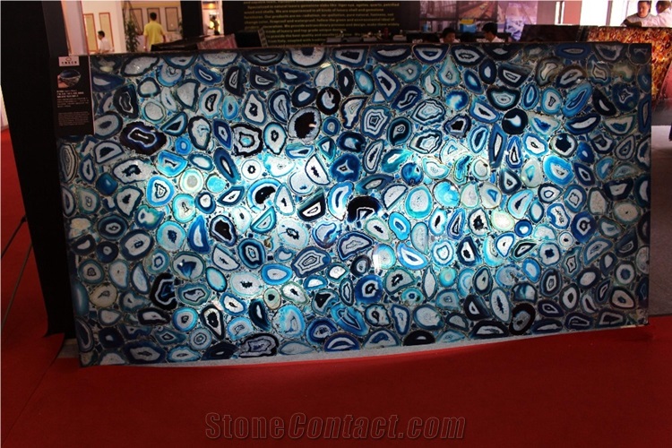 Blue Agate Jade Slabs for Worktop