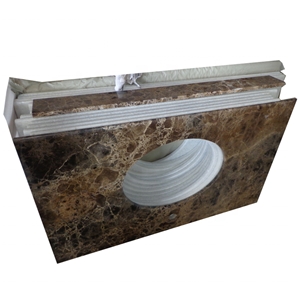 Dark Emperador Marble Countertops for Kitchen