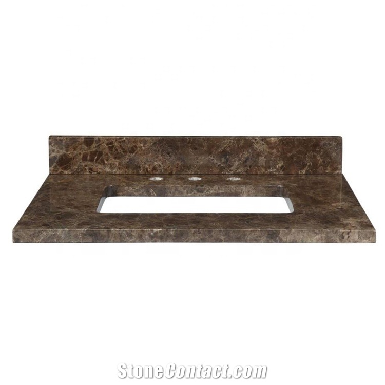 Dark Emperador Marble Countertops for Kitchen