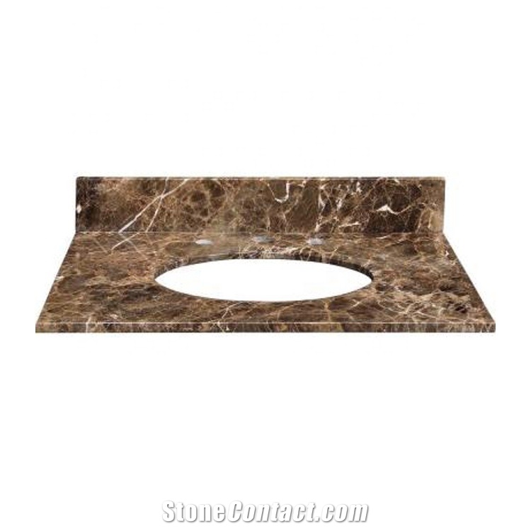 Dark Emperador Marble Countertops for Kitchen