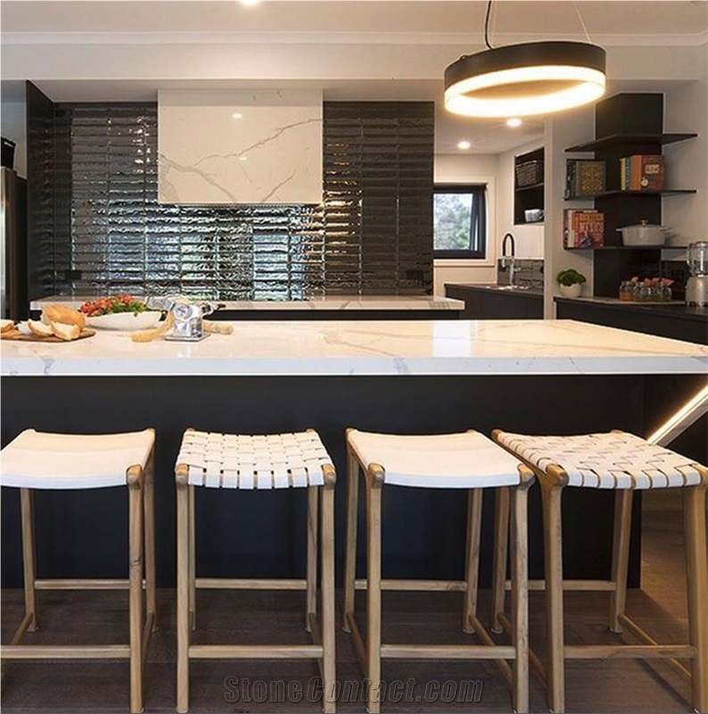 Hot Sale Calacatta White Marble for Worktop