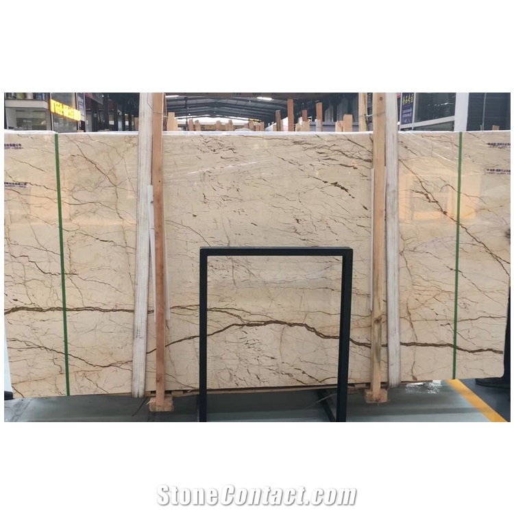 Sofitel Gold Marble Flooring Tiles and Big Slabs