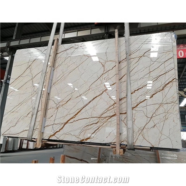 Sofitel Gold Marble Flooring Tiles and Big Slabs