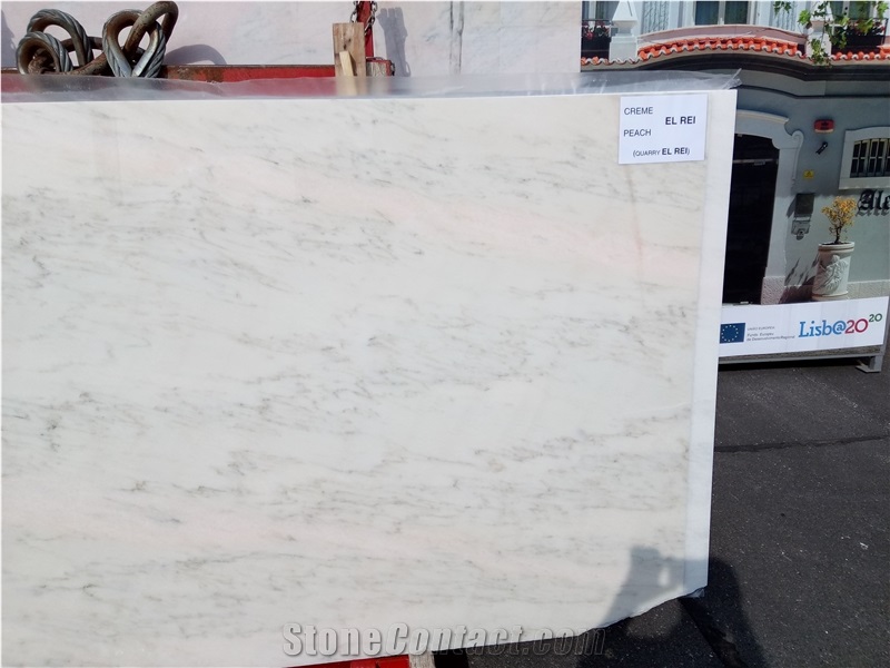 Creme El Rei Marble -Peach Slabs, Tiles