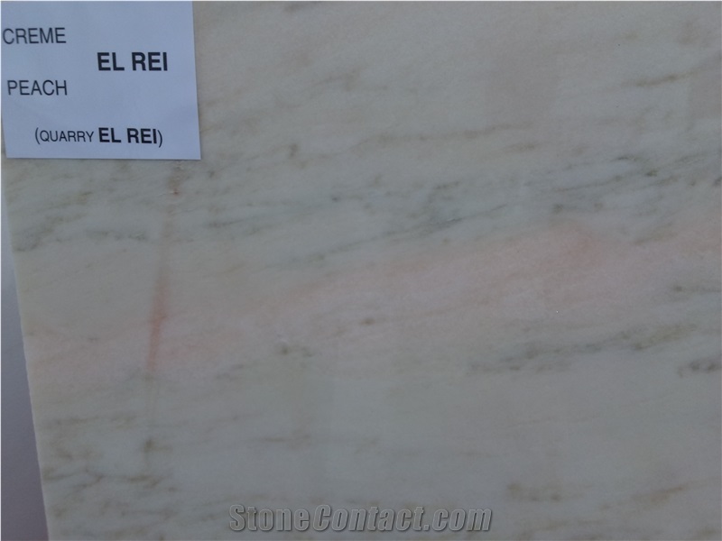 Creme El Rei Marble -Peach Slabs, Tiles