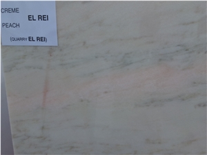 Creme El Rei Marble -Peach Slabs, Tiles