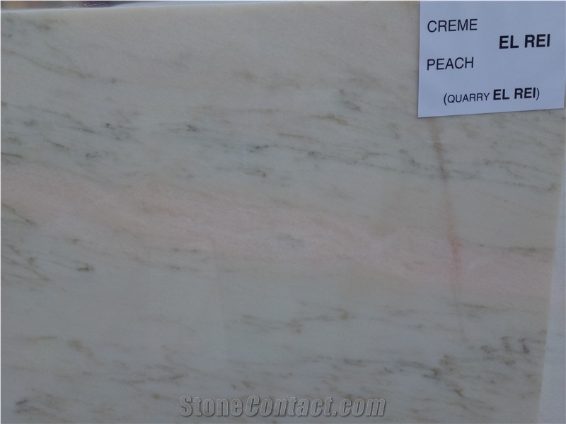 Creme El Rei Marble -Peach Slabs, Tiles