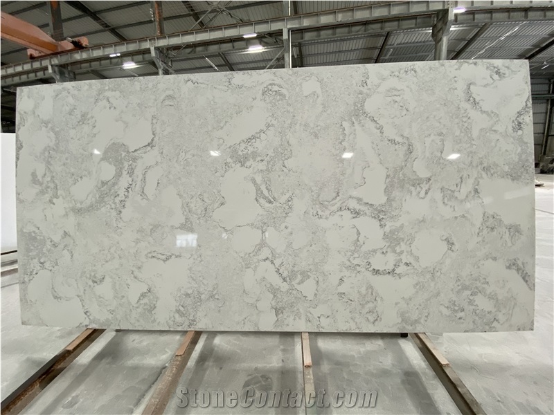 Factory New Matched White Quartz Stone Color Veins