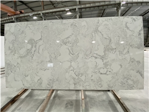 Factory New Matched White Quartz Stone Color Veins