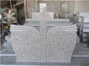 China Natural Grey Granite Polished Gravestones