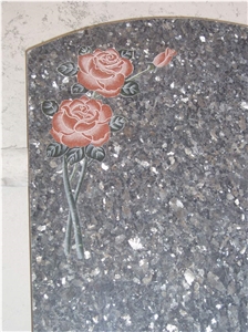 Engraved Tombstones Polished Granite Natural Stone