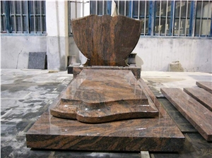 Full Set Of Gravestones Granite Polished Tombstone