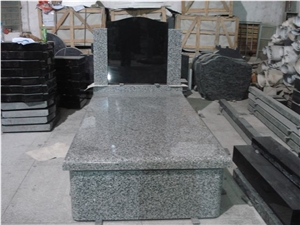 Full Set Of Gravestones Granite Polished Tombstone
