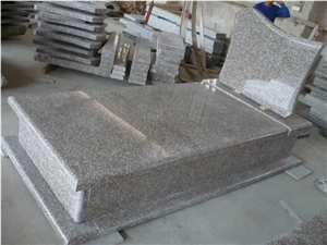 G664 Granite Single Headstones Polished Tombstones