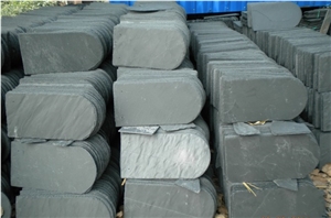 Grey Slate Floor Covering Wall Installation Tiles