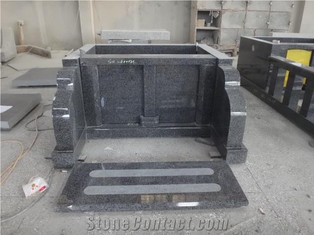 Japanese Style Headstones Black Granite Stone