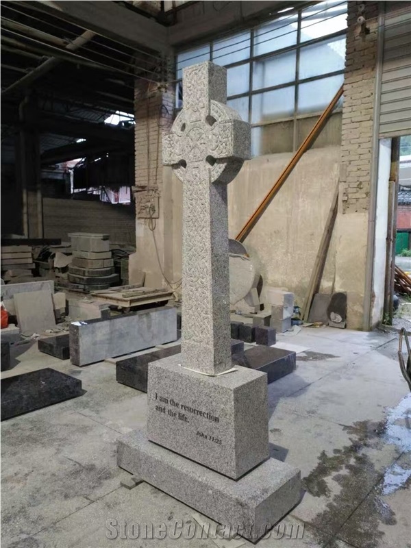 Polished Granite Tombstone Design Bevel Headstones