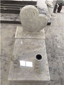 Polished Granite Tombstone Design Bevel Headstones