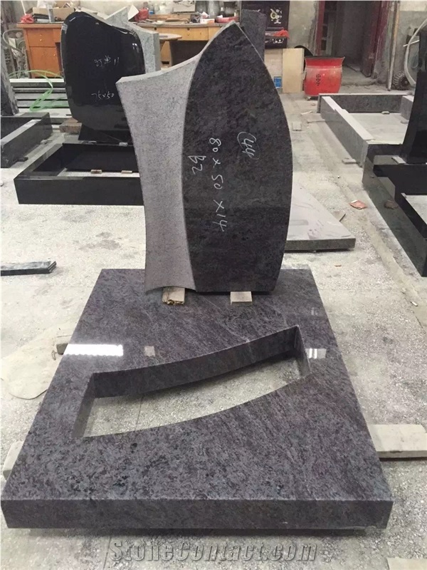 Polished Granite Tombstone Design Bevel Headstones