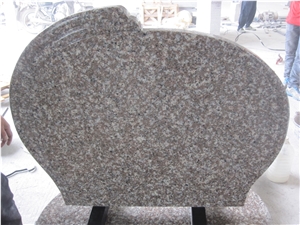 Single G664 Granite Headstones Polished Tombstones