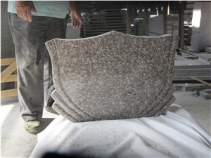 Single G664 Granite Headstones Polished Tombstones