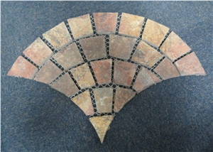 Urban Pavement Granite Cube Stone on Mesh Drainage