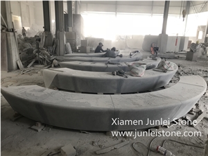 G654 Dark Impala Landscape Stone Chair