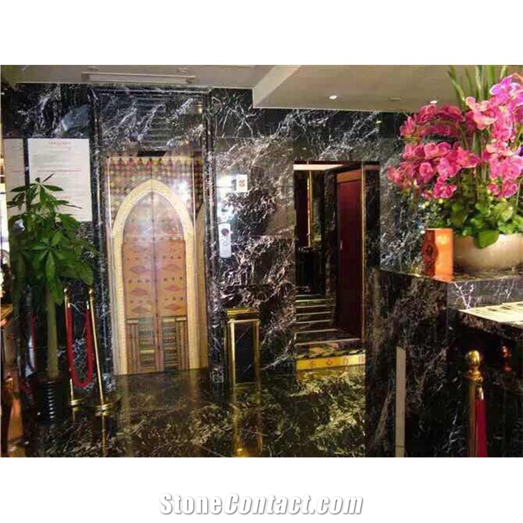 Black Symphony Black Marble Tiles