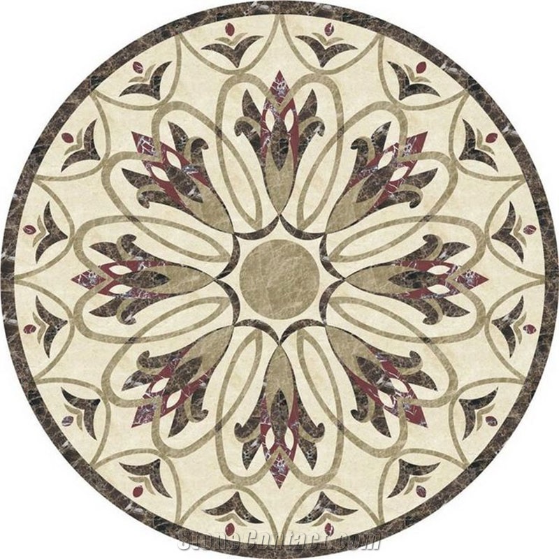 Bursa Beige Marble Floor Design Water Jet