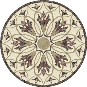 Bursa Beige Marble Floor Design Water Jet