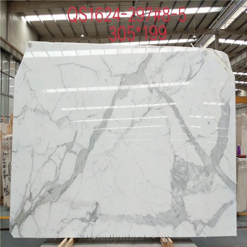 Calacatta White Gold Marble Slabs