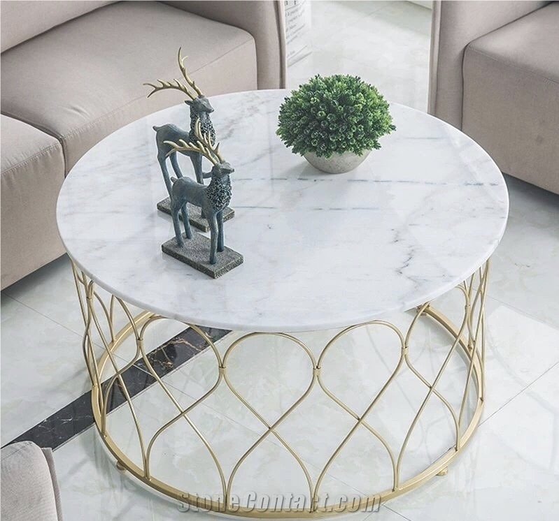 Carrara White Coffee Table Top