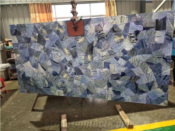 High Grade Blue Agate Vanity Top